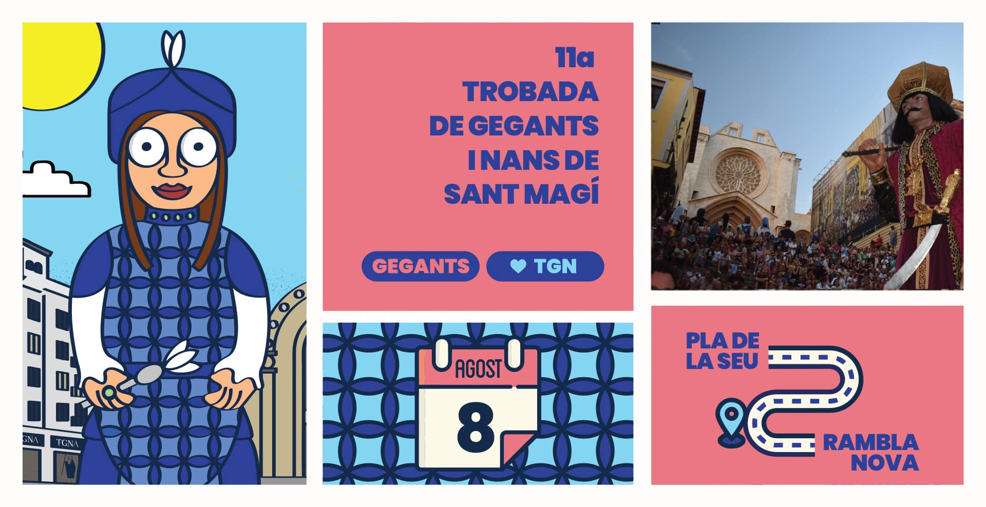 11a Trobada de Gegants i Nans de Sant Magí dins del programa de festa major de Tarragona 2026